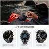 imageWearable4U Garmin Fenix 8 Pro  47mm AMOLED Premium Connected Multisport GPS Smartwatch inReach Technology Sapphire Titanium with GraphiteBlack Silicone Band w PowerBank BundleTitanium  GraphiteBlack