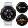 imageWearable4U Garmin Forerunner 265 Music GPS Running 46 mm Smartwatch Whitestone with AMOLED Touchscreen Display EBank Bundle