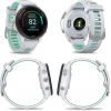 imageWearable4U Garmin Forerunner 265S Music GPS Running 42 mm Smartwatch Whitestone with AMOLED 11in Touchscreen Display EBank Bundle