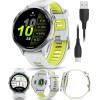 imageWearable4U Garmin Forerunner 970 Carbon Gray DLC Titanium Smartwatch with Black Case and BlackTranslucent Whitestone Band AMOLED Display with Garmin HRM 600 ML Power Bank BundlePower Bank