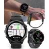 imageWearable4U Garmin Forerunner 970 Carbon Gray DLC Titanium Smartwatch with Black Case and BlackTranslucent Whitestone Band AMOLED Display with Garmin HRM 600 ML Power Bank BundlePower Bank