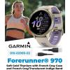 imageWearable4U Garmin Forerunner 970 Carbon Gray DLC Titanium Smartwatch with Black Case and BlackTranslucent Whitestone Band AMOLED Display with Garmin HRM 600 ML Power Bank BundlePower Bank
