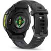 imageWearable4U Garmin Forerunner 970 Carbon Gray DLC Titanium Smartwatch with Black Case and BlackTranslucent Whitestone Band AMOLED Display with Garmin HRM 600 ML Power Bank BundlePower Bank HRM 600 ML