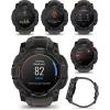 imageWearable4U Garmin Instinct 3 50 mm AMOLED Display Rugged Outdoor GPS Smartwatch MetalReinforced Bezel Builtin Flashlight Up to 18 Days of Battery Life Black with Charcoal Band Bundle