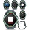 imageWearable4U Garmin Instinct 3 50 mm AMOLED Display Rugged Outdoor GPS Smartwatch MetalReinforced Bezel Builtin Flashlight Up to 18 Days of Battery Life Neotropic with Twilight Band Bundle