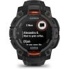 imageWearable4U Garmin Instinct 3 Solar 45 mm Rugged Outdoor GPS Smartwatch MetalReinforced Bezel Builtin Flashlight Up to 28 Days of Battery Life Black with Black Band Bundle