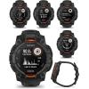 imageWearable4U Garmin Instinct 3 Solar 45 mm Rugged Outdoor GPS Smartwatch MetalReinforced Bezel Builtin Flashlight Up to 28 Days of Battery Life Black with Black Band Bundle