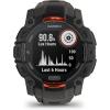 imageWearable4U Garmin Instinct 3 Solar 50 mm Rugged Outdoor GPS Smartwatch Builtin Flashlight Up to 40 Days of Battery Life Black with Charcoal Band Bundle