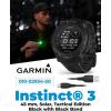 imageWearable4U Garmin Instinct 3 Tactical Edition Solar Charging Display 45mm Rugged Outdoor GPS Smartwatch Applied Ballistics Support LED Flashlight MultiBand GPS White Earbuds BundleSOLAR  45 mm