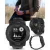 imageWearable4U Garmin Instinct 3 Tactical Edition Solar Charging Display 45mm Rugged Outdoor GPS Smartwatch Applied Ballistics Support LED Flashlight MultiBand GPS White Earbuds BundleSOLAR  45 mm