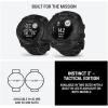imageWearable4U Garmin Instinct 3 Tactical Edition Solar Charging Display 45mm Rugged Outdoor GPS Smartwatch Applied Ballistics Support LED Flashlight MultiBand GPS White Earbuds BundleSOLAR  45 mm