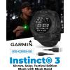 imageWearable4U Garmin Instinct 3 Tactical Edition Solar Charging Display 45mm Rugged Outdoor GPS Smartwatch Applied Ballistics Support LED Flashlight MultiBand GPS White Earbuds BundleSOLAR  50 mm