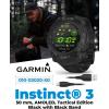 imageWearable4U Garmin Instinct 3 Tactical Edition Solar Charging Display 45mm Rugged Outdoor GPS Smartwatch Applied Ballistics Support LED Flashlight MultiBand GPS White Earbuds BundleAMOLED  50 mm
