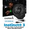 imageWearable4U Garmin Instinct 3 Tactical Edition Solar Charging Display 45mm Rugged Outdoor GPS Smartwatch Applied Ballistics Support LED Flashlight MultiBand GPS White Earbuds BundleSOLAR  50 mm