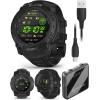 imageWearable4U Garmin Instinct 3 Tactical Edition Solar Charging Display 45mm Rugged Outdoor GPS Smartwatch Applied Ballistics Support LED Flashlight MultiBand GPS White Earbuds BundleAMOLED  50 mm