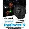 imageWearable4U Garmin Instinct 3 Tactical Edition Solar Charging Display 45mm Rugged Outdoor GPS Smartwatch Applied Ballistics Support LED Flashlight MultiBand GPS White Earbuds BundleSOLAR  45 mm