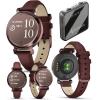 imageWearable4U Garmin Lily 2 Active Lunar Gold with Bone Silicone Band Small and Stylish Smartwatch Builtin GPS Hidden Display Patterned Lens Up to 9 Days Battery Life Black Earbuds BundleLily 2 Power Bank