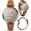 imageWearable4U Garmin Lily 2 Active Lunar Gold with Bone Silicone Band Small and Stylish Smartwatch Builtin GPS Hidden Display Patterned Lens Up to 9 Days Battery Life Black Earbuds BundleLily 2 Power Bank