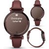 imageWearable4U Garmin Lily 2 Active Lunar Gold with Bone Silicone Band Small and Stylish Smartwatch Builtin GPS Hidden Display Patterned Lens Up to 9 Days Battery Life Black Earbuds BundleLily 2 Power Bank