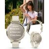 imageWearable4U Garmin Lily 2 Active Lunar Gold with Bone Silicone Band Small and Stylish Smartwatch Builtin GPS Hidden Display Patterned Lens Up to 9 Days Battery Life Black Earbuds BundleLily 2 Active Power Bank