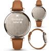 imageWearable4U Garmin Lily 2 Active Lunar Gold with Bone Silicone Band Small and Stylish Smartwatch Builtin GPS Hidden Display Patterned Lens Up to 9 Days Battery Life Black Earbuds BundleLily 2 Power Bank