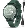 imageWearable4U Garmin Lily 2 Active Lunar Gold with Bone Silicone Band Small and Stylish Smartwatch Builtin GPS Hidden Display Patterned Lens Up to 9 Days Battery Life Black Earbuds BundleLily 2 Active Power Bank