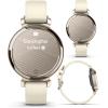 imageWearable4U Garmin Lily 2 Active Lunar Gold with Bone Silicone Band Small and Stylish Smartwatch Builtin GPS Hidden Display Patterned Lens Up to 9 Days Battery Life Black Earbuds BundleLily 2 Power Bank