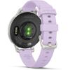 imageWearable4U Garmin Lily 2 Active Lunar Gold with Bone Silicone Band Small and Stylish Smartwatch Builtin GPS Hidden Display Patterned Lens Up to 9 Days Battery Life Black Earbuds BundleLily 2 Active White EarBuds