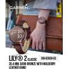 imageWearable4U Garmin Lily 2 Active Lunar Gold with Bone Silicone Band Small and Stylish Smartwatch Builtin GPS Hidden Display Patterned Lens Up to 9 Days Battery Life Black Earbuds BundleLily 2 Power Bank