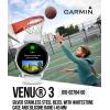 imageWearable4U Garmin Venu 3S GPS Smartwatch AMOLED Display 41 mm Watch Advanced Health and Fitness Features Up to 10 Days of Battery Wheelchair Mode Sleep Coach Sage Gray Black Earbuds BundleSilverWhitestone White EarBuds