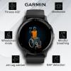 imageWearable4U Garmin Venu 3S GPS Smartwatch AMOLED Display 41 mm Watch Advanced Health and Fitness Features Up to 10 Days of Battery Wheelchair Mode Sleep Coach Sage Gray Black Earbuds BundleSlateBlack White EarBuds