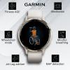 imageWearable4U Garmin Venu 3S GPS Smartwatch AMOLED Display 41 mm Watch Advanced Health and Fitness Features Up to 10 Days of Battery Wheelchair Mode Sleep Coach Sage Gray Black Earbuds BundleSoft GoldIvory White EarBuds
