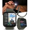 imageWearable4U Garmin Venu X1 Thin and Lightweight GPS Smartwatch AMOLED Display Moss with Titanium Caseback and Moss ComfortFit Nylon Band Power Bank Bundle