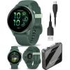 imageWearable4U Garmin Vivoactive 6  Health ampamp Fitness Smartwatch 12 in Bright AMOLED GPS Sports Tracking Up to 11 Days of Battery Metallic Jasper Green ampamp Jasper Green Band w White Earbuds BundlePowerBank
