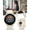 imageWearable4U Garmin Vivoactive 6  Health ampamp Fitness Smartwatch 12 in Bright AMOLED GPS Sports Tracking Up to 11 Days of Battery Metallic Jasper Green ampamp Jasper Green Band w White Earbuds BundleWhite EarBuds