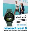 imageWearable4U Garmin Vivoactive 6  Health ampamp Fitness Smartwatch 12 in Bright AMOLED GPS Sports Tracking Up to 11 Days of Battery Metallic Jasper Green ampamp Jasper Green Band w White Earbuds BundleWhite EarBuds