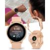 imageWearable4U Garmin Vivoactive 6  Health ampamp Fitness Smartwatch 12 in Bright AMOLED GPS Sports Tracking Up to 11 Days of Battery Metallic Jasper Green ampamp Jasper Green Band w White Earbuds BundleWhite EarBuds