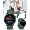 imageWearable4U Garmin Vivoactive 6  Health ampamp Fitness Smartwatch 12 in Bright AMOLED GPS Sports Tracking Up to 11 Days of Battery Metallic Jasper Green ampamp Jasper Green Band w White Earbuds BundleWhite EarBuds