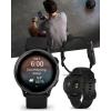 imageWearable4U Garmin Vivoactive 6  Health ampamp Fitness Smartwatch 12 in Bright AMOLED GPS Sports Tracking Up to 11 Days of Battery Metallic Jasper Green ampamp Jasper Green Band w White Earbuds BundlePowerBank