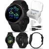 imageWearable4U Garmin Vivoactive 6  Health ampamp Fitness Smartwatch 12 in Bright AMOLED GPS Sports Tracking Up to 11 Days of Battery Metallic Jasper Green ampamp Jasper Green Band w White Earbuds BundleWhite EarBuds