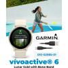 imageWearable4U Garmin Vivoactive 6  Health ampamp Fitness Smartwatch 12 in Bright AMOLED GPS Sports Tracking Up to 11 Days of Battery Metallic Jasper Green ampamp Jasper Green Band w White Earbuds BundleWhite EarBuds