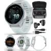imageGarmin Forerunner 570 47mm Advanced GPS Running ampamp Triathlon Smartwatch AMOLED Display Training ampamp Recovery Amp Yellow Aluminum wTranslucent WhitestoneTurquoise Band w Wearable4U PowerBank BundleCloud Blue  Whitestone BLK EarBuds
