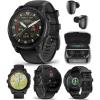 imageGarmin Tactix 8 51mm Solar Elite Titanium Bezel Sapphire Lens Premium Tactical GPS Smartwatch Includes Applied Ballistics Ultralight Elite Solver 40M Dive Rating wWearable4U PowerBank BundleAMOLED