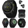 imageWearable4U Garmin Enduro 3  51 mm Solar Sapphire Ultraperformance GPS Smartwatch Carbon Gray DLC Titanium with Black UltraFit Nylon Strap BundleBlack EarBuds