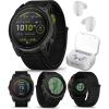 imageWearable4U Garmin Enduro 3  51 mm Solar Sapphire Ultraperformance GPS Smartwatch Carbon Gray DLC Titanium with Black UltraFit Nylon Strap BundleWhite Earbids