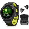 imageWearable4U Garmin Forerunner 265S Music GPS Running 42 mm Smartwatch Black with AMOLED 11in Touchscreen Display Black Earbuds Bundle