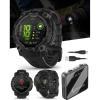 imageWearable4U Garmin Instinct 3 45mm AMOLED Display Rugged Outdoor GPS Smartwatch MetalReinforced Bezel Builtin Flashlight Up to 18 Days of Battery Life Black Bundle