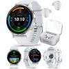 imageWearable4U Garmin Venu 3S GPS Smartwatch AMOLED Display 41 mm Watch Advanced Health and Fitness Features Up to 10 Days of Battery Wheelchair Mode Sleep Coach Sage Gray Black Earbuds BundleSilverWhitestone White EarBuds