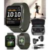imageWearable4U Garmin Venu X1 Thin and Lightweight GPS Smartwatch AMOLED Display Black with Slate Titanium Comfort Fit Nylon Band White Earbuds BundleMoss