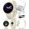 imageWearable4U Garmin Vivoactive 6  Health ampamp Fitness Smartwatch 12 in Bright AMOLED GPS Sports Tracking Up to 11 Days of Battery Metallic Jasper Green ampamp Jasper Green Band w White Earbuds BundleWhite EarBuds